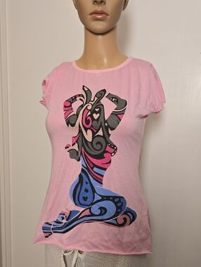 Vintage Pink Playboy Short-Sleeve Women's Tee - Med